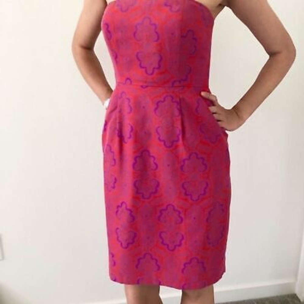 JCrew Ella Dress In Medallion Paisley Print Size 10 - Picture 2 of 8
